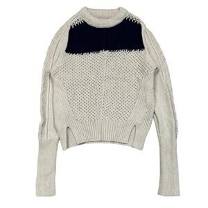 Zadig & Voltaire Rozenn Wool Cashmere Colorblock Knit Sweater Small